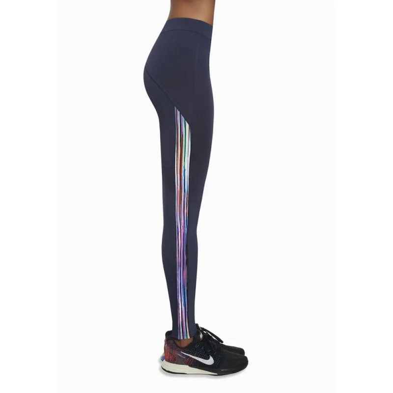 BAS BLACK COSMIC modrá + multicolor XL polyester / elastan