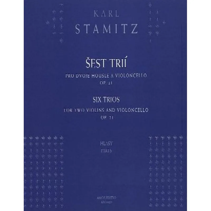 Amos Editio Šest trií pro dvoje housle a violoncello, op. 21