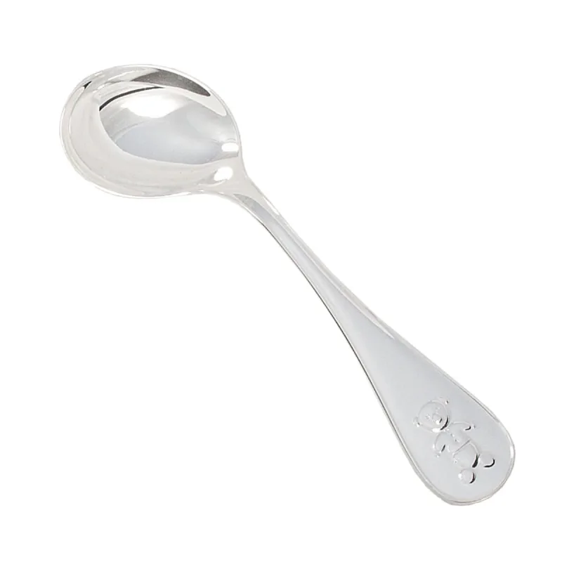 Strieborná lyžička s medvedíkom