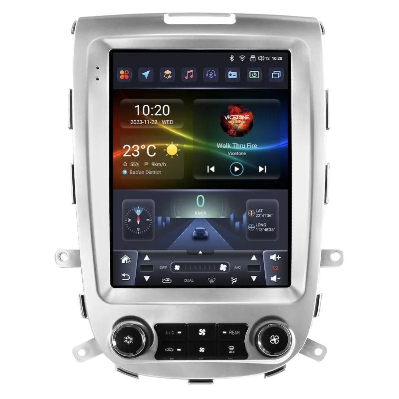 HIZPO HYSTF902 Autorádio 9,7“ Android 13 Hyundai Santa Fe 2 Barva: 6S9701 (6+64GB) - Stříbrná CHR3302_6SSTR