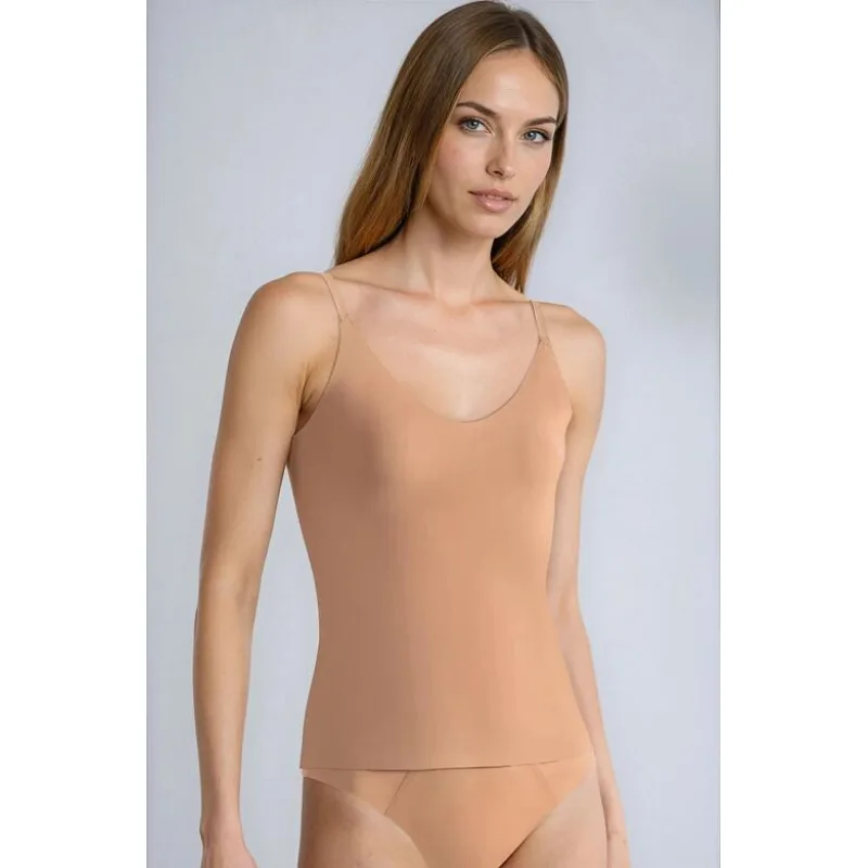 Tielko Sloggi ZERO Feel 2.0 Spaghetti top béžové XS