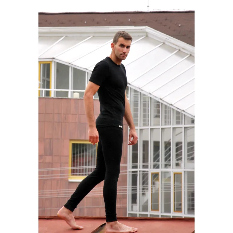 Bambusové termo tričko pánske TERMOintima Bamboo black - XL, čierna sýta