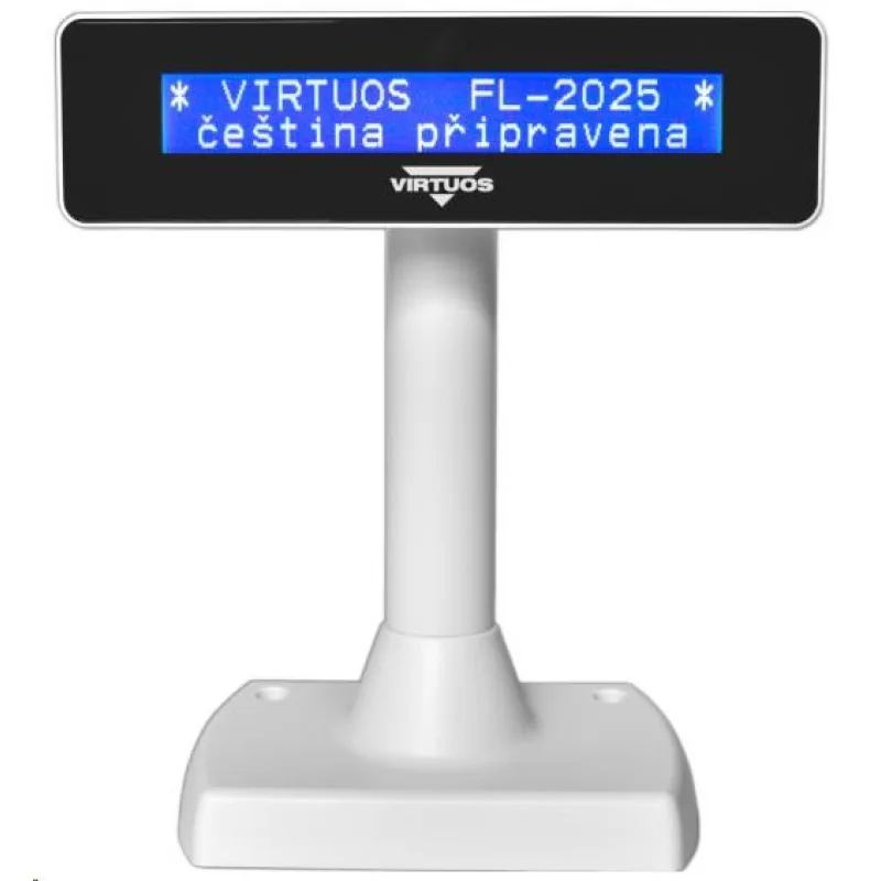 Virtuos zákaznícky displej Virtuos FL-2025MB 2x20, USB, biely EJG0005