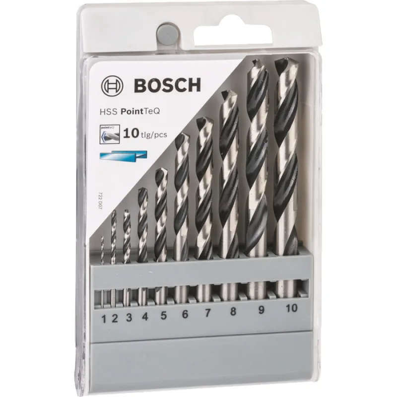 Sada vrtákov BOSCH HSS PointTeQ 10-dielna