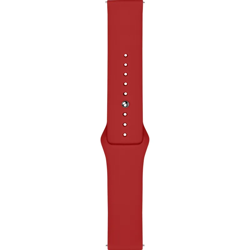 Silikónový remienok na hodinky 22 mm červený A-NIS AS1606.06-22