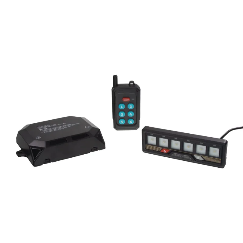 Dálkově ovládaný spínač 12/24V, 6-kanálový, 60A, Bluetooth + d.o. sbWL15