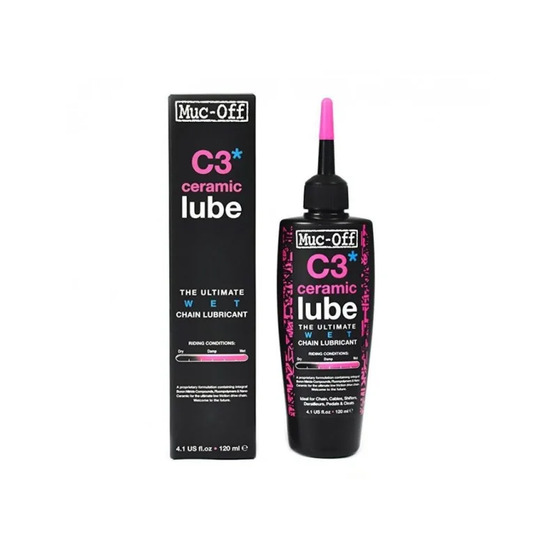 Muc-Off Mazivo C3 Ceramic Lube Wet - 120 ml - olej do mokra