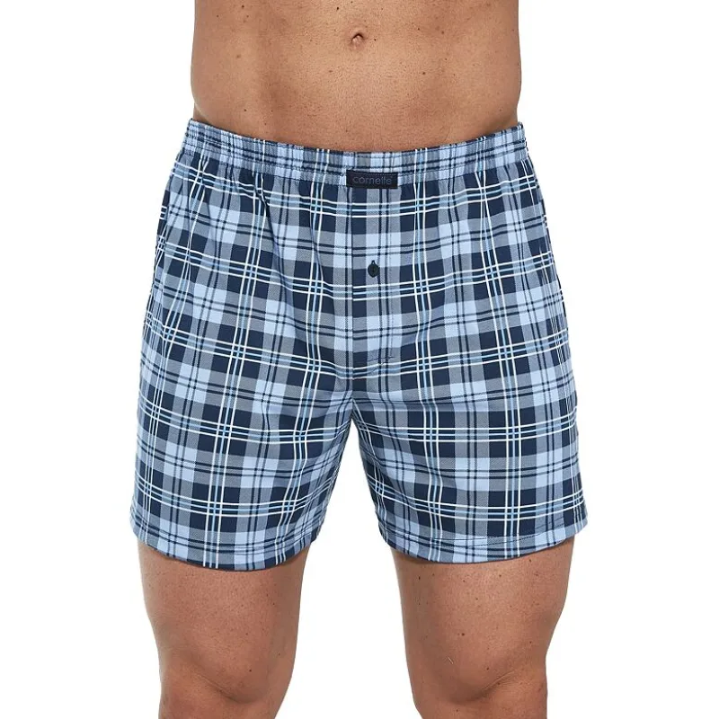 Pánske trenírky Comfort 2251 svetle modré káro 4XL