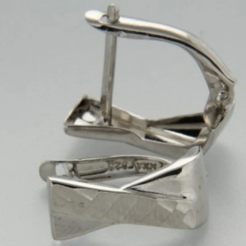 Zlaté náušnice z bieleho zlata KA E10311-011-2