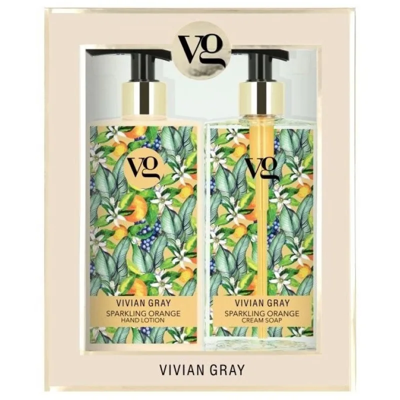 VIVIAN GRAY SPARKLING ORANGE Cream Soap + Hand Lotion 2x350ml - tekuté mydlo a mlieko na ruky