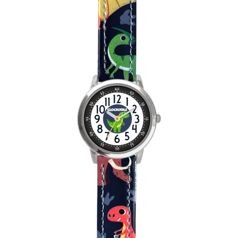 Modré chlapčenské detské hodinky DINOSAURS CLOCKODILE CWB0100