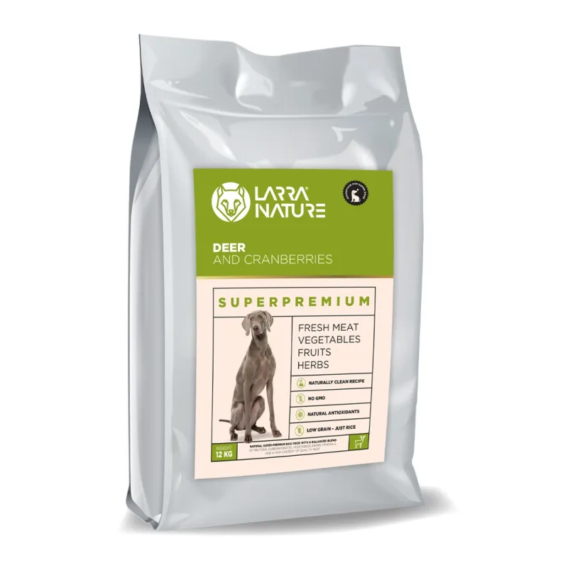 Larra Nature Jeleň a Brusnice Superprémium 22/12 3x 12 kg