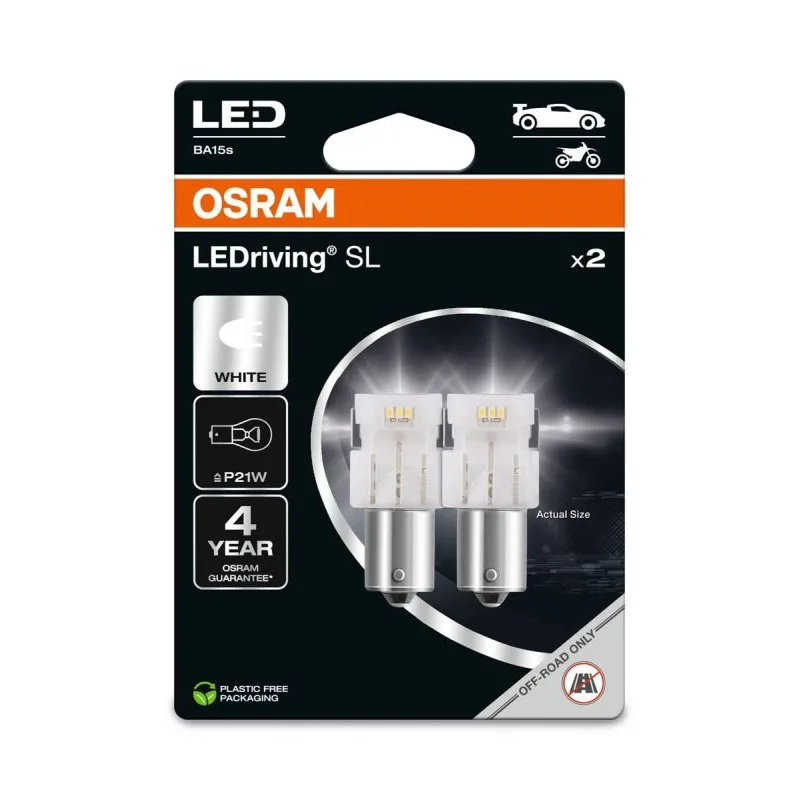 Osram LEDriving SL 7506DWP-02B 12V 1,4W BA15S 6000K P21W