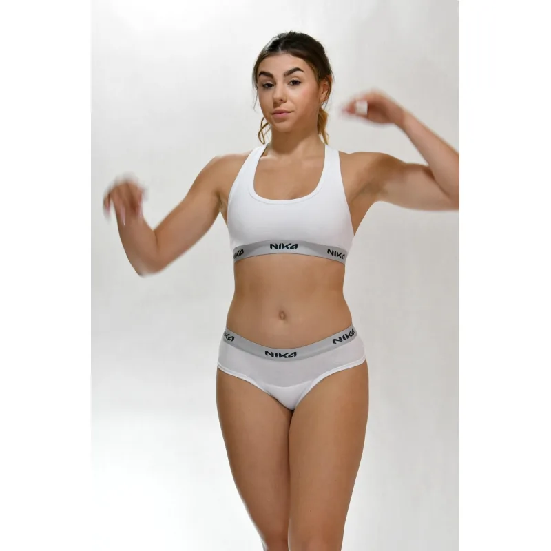 Športová podprsenka LARA Deep White