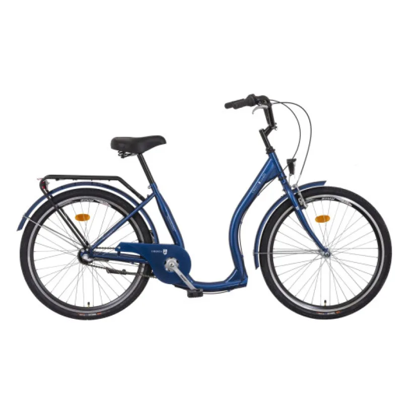 LIBERTY Jízdní kolo pro seniory COMFY 3spd 26" 2026 modré