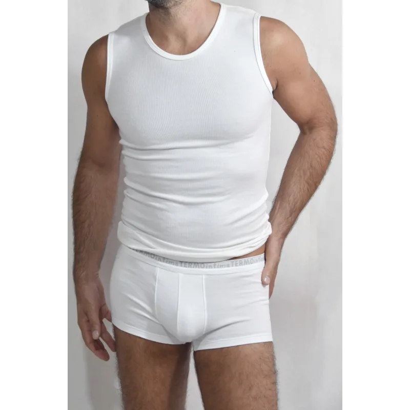 Pánske boxerky bavlnené SET - balenie 4ks - M, biela 4x