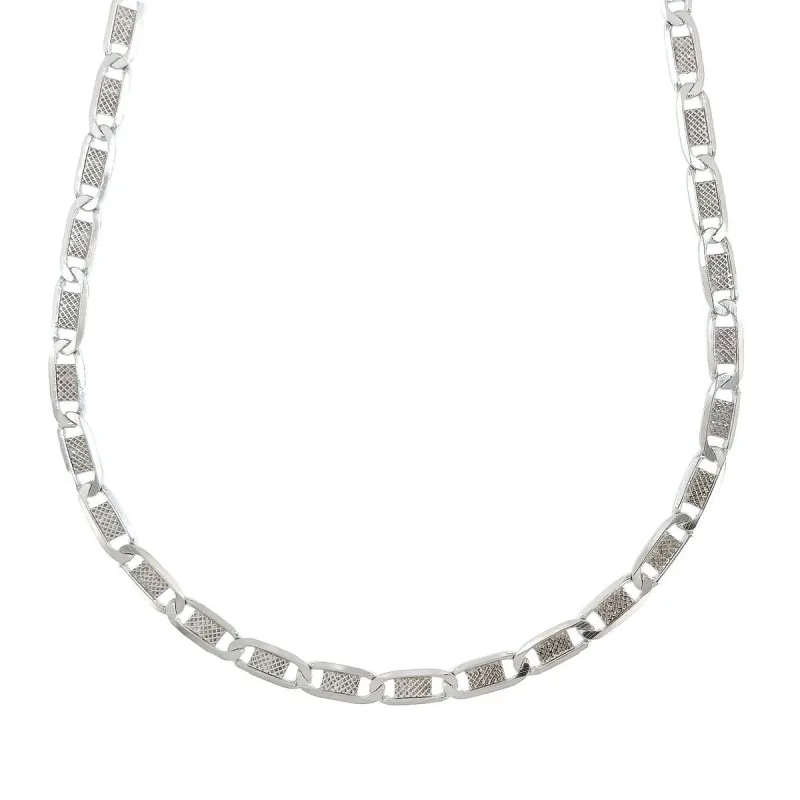 Strieborná retiazka žiletka zdobená dĺžka retiazky 60cm