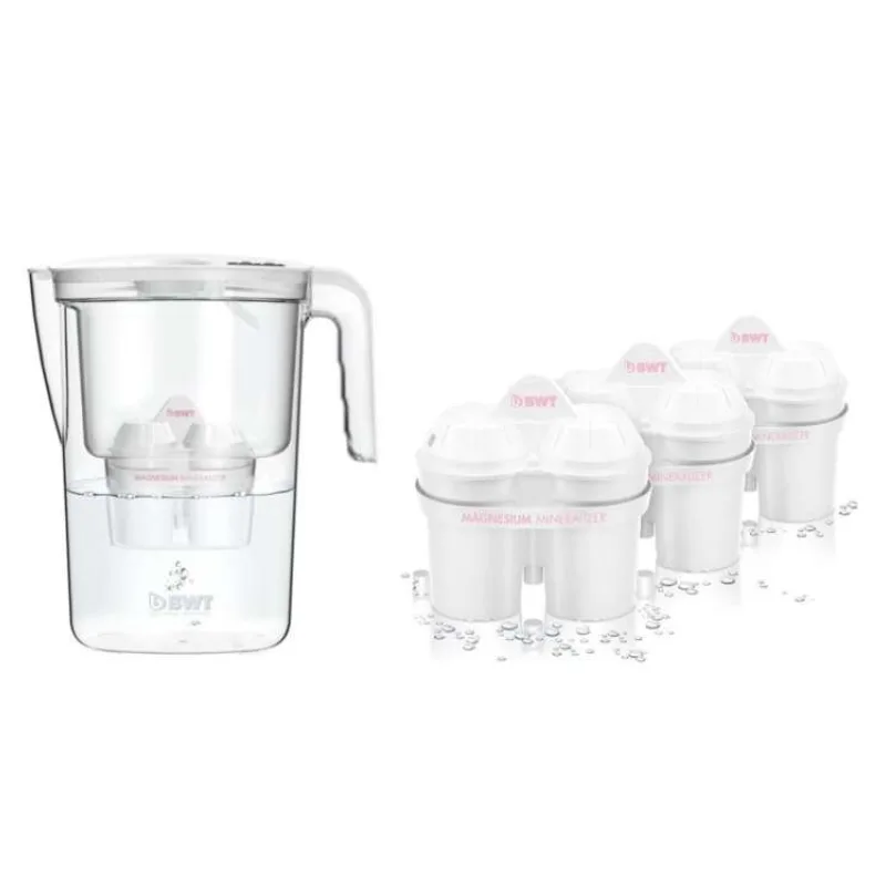 BWT filtrační konvice VIDA bílá, manuální ukazatel + 3 filtry (9022001905017)