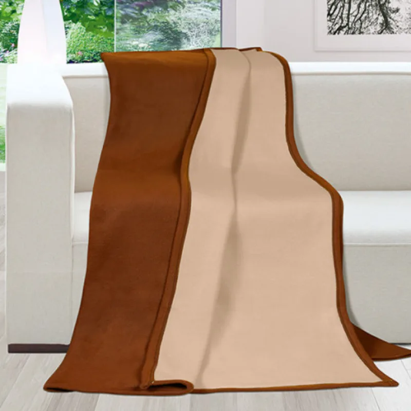 Bellatex Přikrývka Sydney, hnědá světlá, hnědá tmavá - 135x200 cm