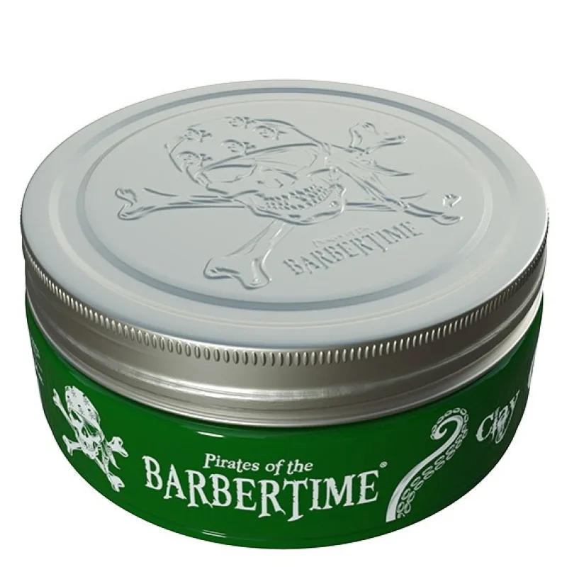 Pirates of the BARBERTIME BARBERTIME Clay Matte Pomade 150ml - stredne silne tužiaca matná hlina na vlasy