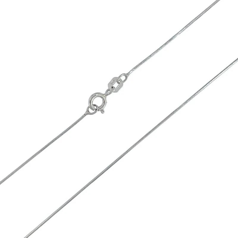 Strieborná retiazka hádok tenký dĺžka retiazky 42cm