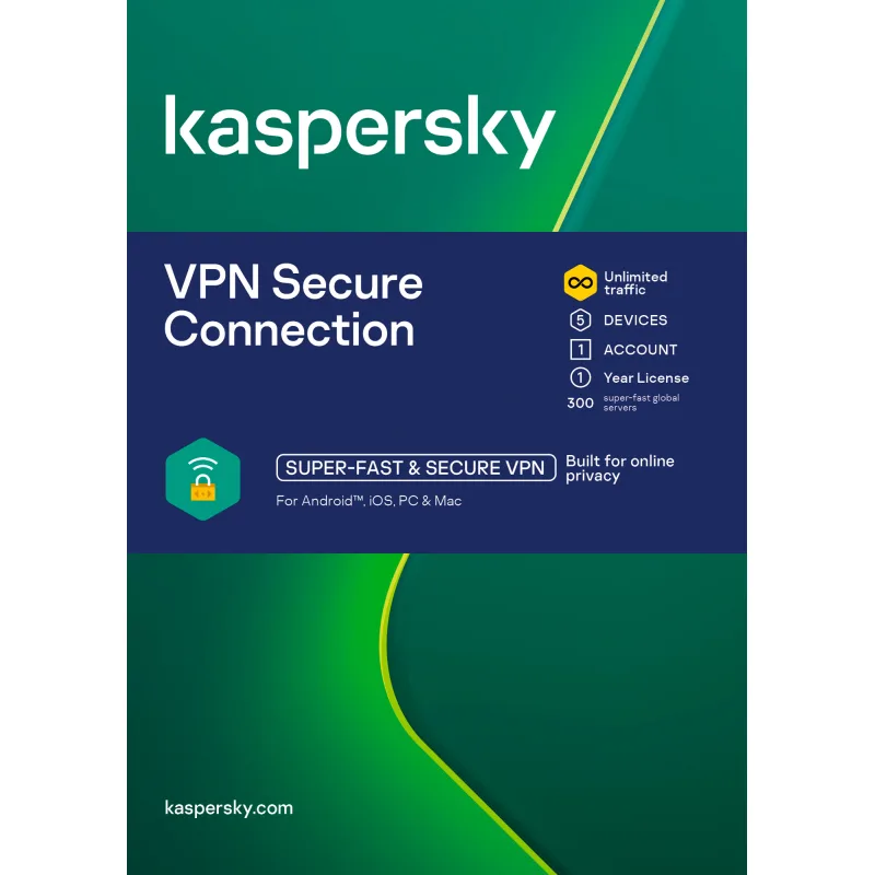 ESD Kaspersky VPN Secure Connection 5x 1 uživatel 1 rok KL1987ODEFS