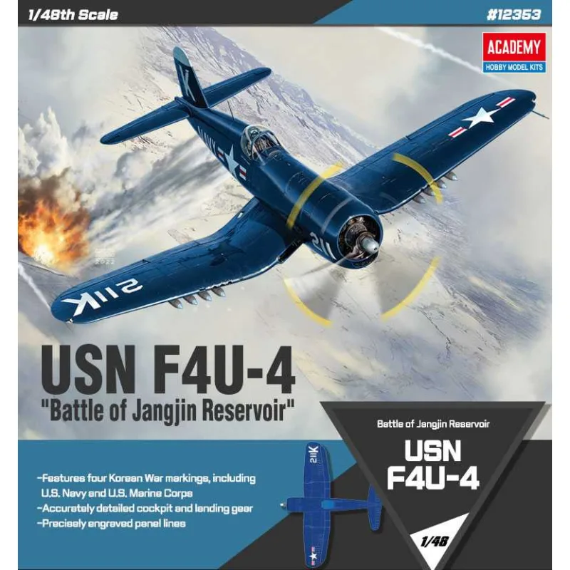 Model Kit lietadlo 12353 - F4U-4 "Bitka pri Jangjin Reservoir" (1:48)