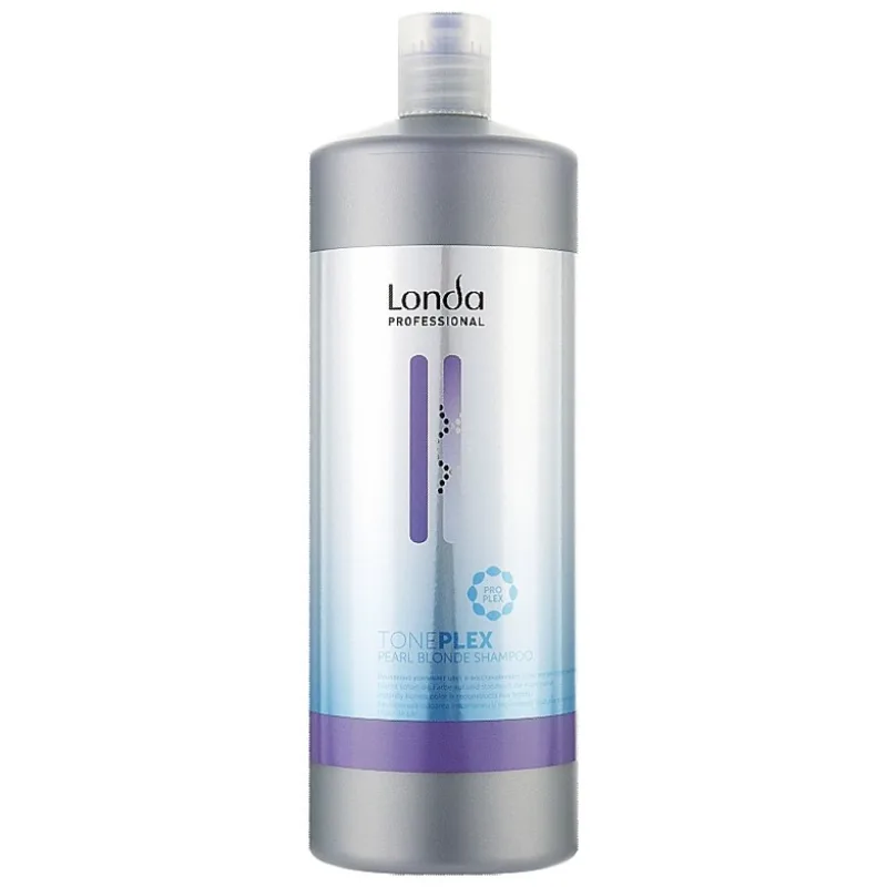 LONDA TonePLEX Pearl Blond Shampoo 1000ml - fialový šampón na vlasy pre studenú blond