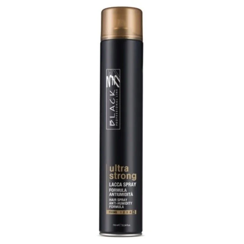 BLACK Professional Ultra Strong Hair Spray - ultra silno tužiaci lak na vlasy 750ml