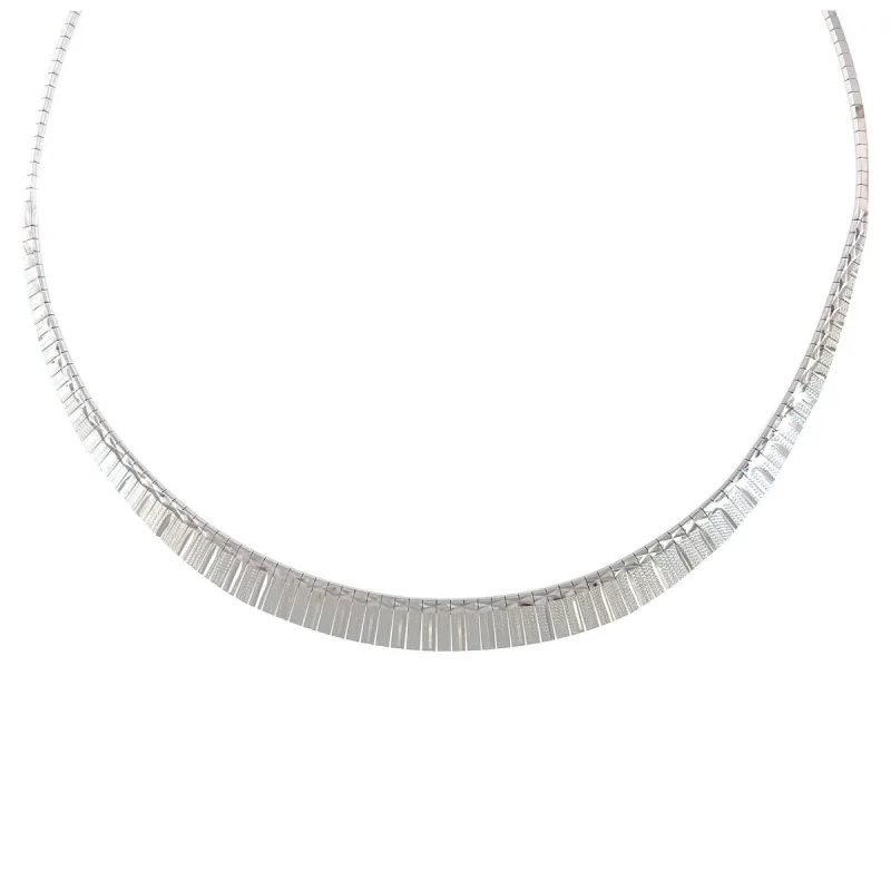 Strieborný náhrdelník zdobená Kleopatra dĺžka náhrdelníka 46cm