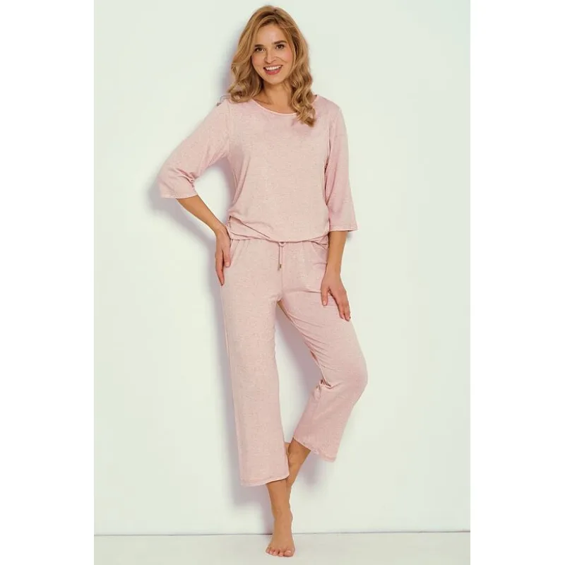 Ľahké dámske pyžamo Sara ružové S