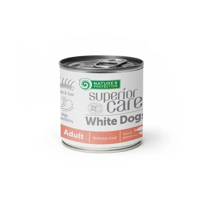 Natures Protection POLIEVKA Superior care White Dog adult salmon & tuna all breeds soup 6 x 140ml
