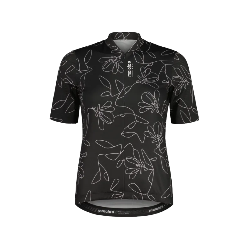 Cyklistický dres dámský Maloja MandrettM. 1/2 deep black