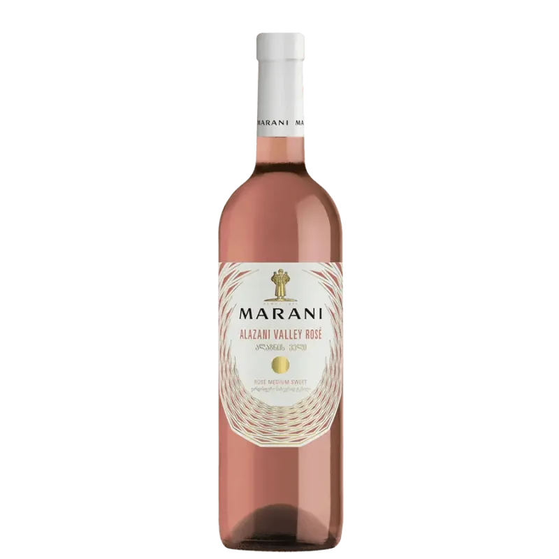 Marani ROSE ALAZANI VALLEY - polosladké gruzínske víno - 2022 - 0.75l. 12,5% obj. (holá lahev)