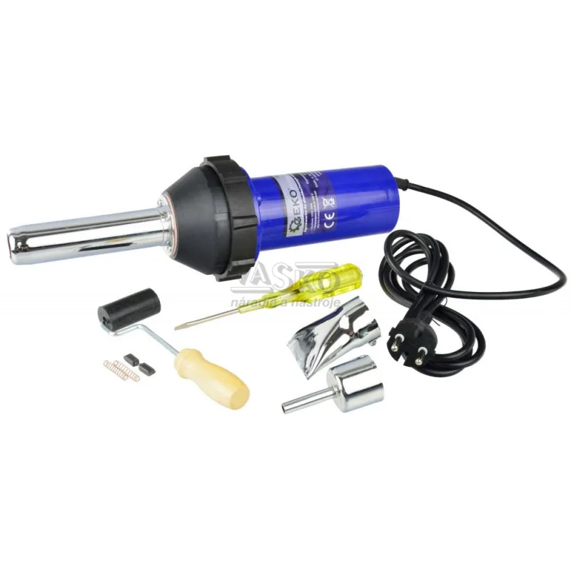 Zváračka plastov 1.080 W, 9 stupňov nastavenia teploty GEKO