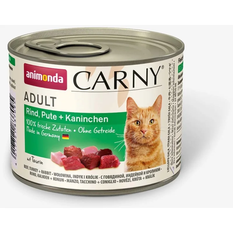 Animonda CARNY® cat Adult hovädzie, morka a králik 6x 200 g