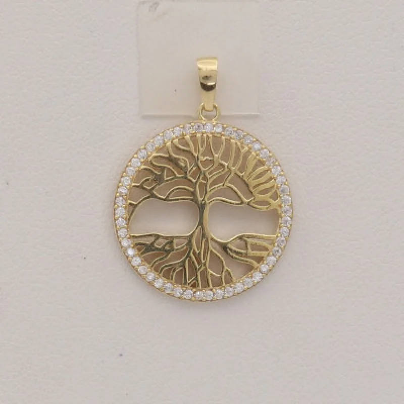 Zlatý prívesok so zirkónmi strom života KA 2695ZEM, 1.85 g, 1.85 g