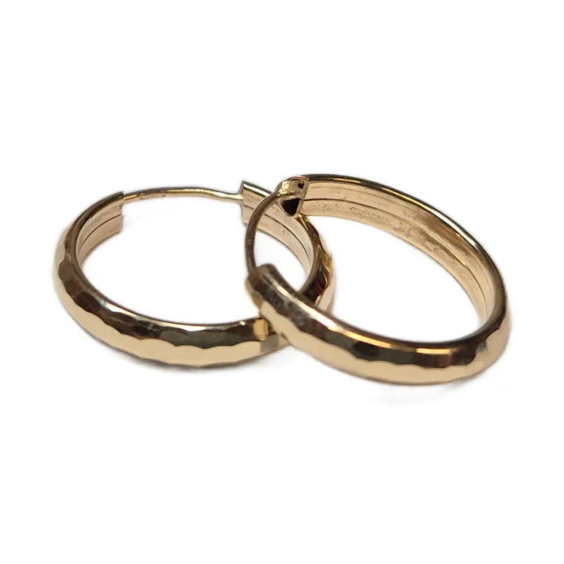 Zlaté náušnice krúžky MOISS EA002360