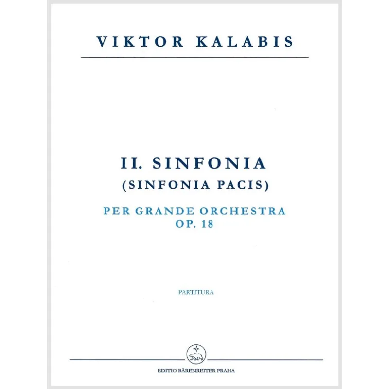 Bärenreiter II. symfonie - Sinfonia pacis op. 18