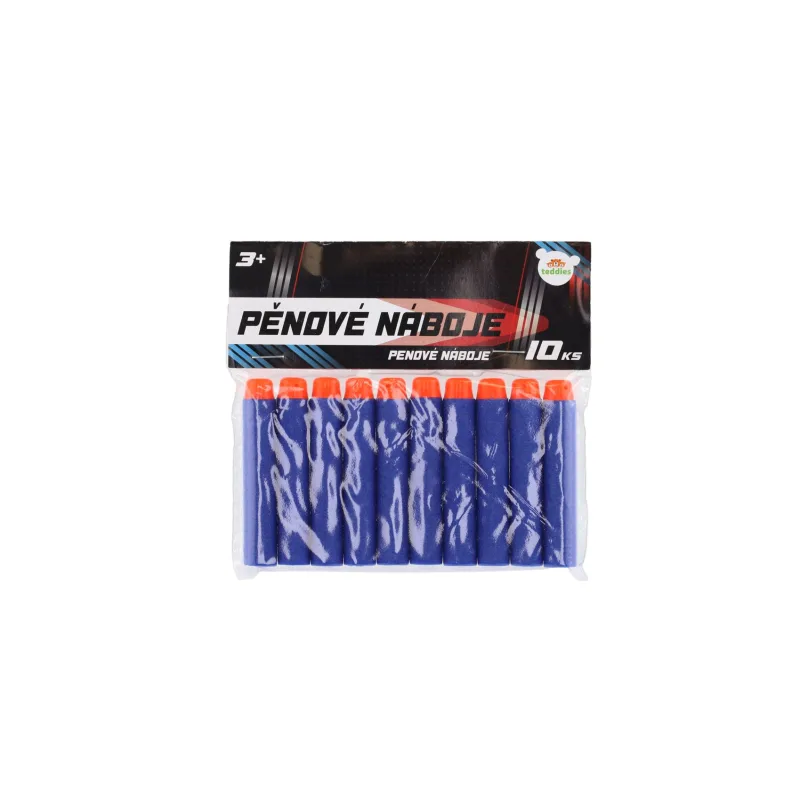 Teddies Náhradné penové náboje do pištole 7x1cm 10ks v sáčku