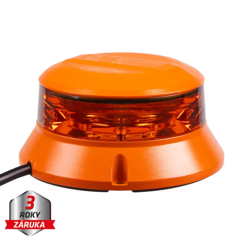 Robustní oranžový LED maják, oranž.hliník, 36W, ECE R65 wl402