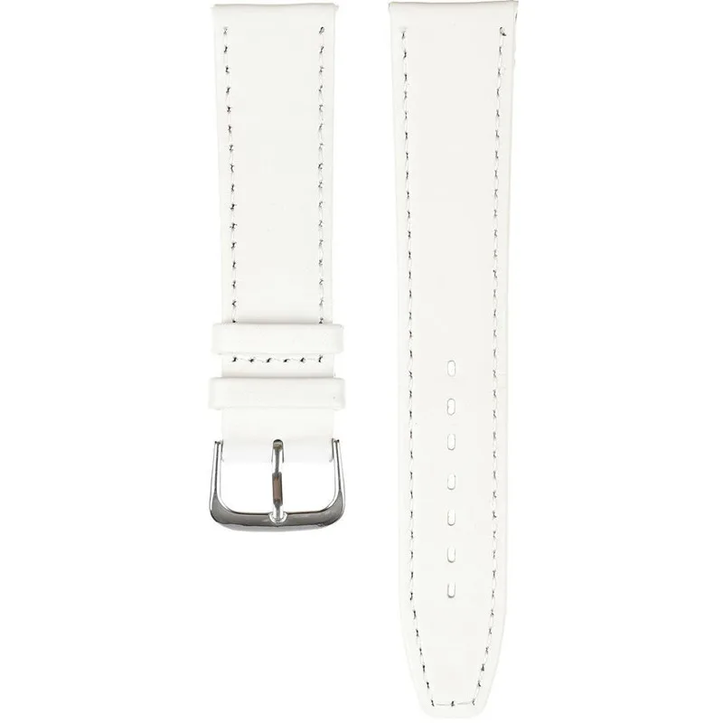 Kožený remienok na hodinky 18 mm biely PACIFIC W01-22-18