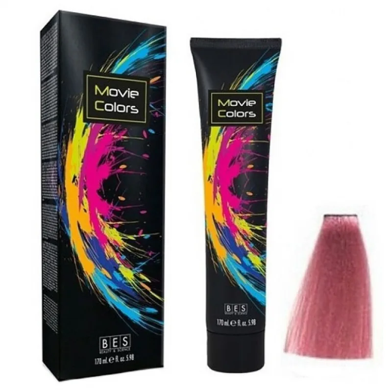 BES Movie Colors Pink - gélová farba na vlasy bez amoniaku 170ml - ružová