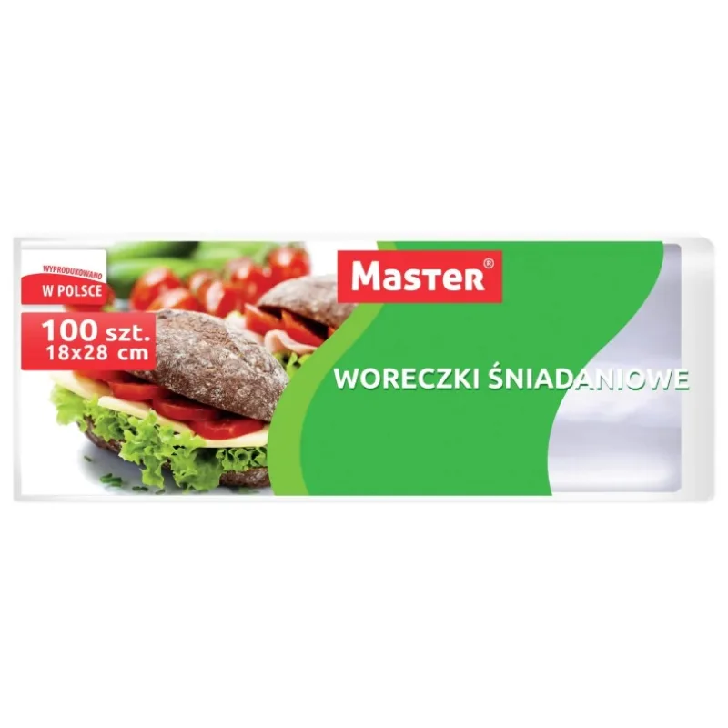 Vrecká na desiatu Master - 18x28 cm - 100 ks