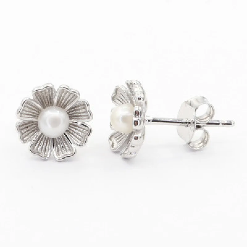 Strieborné náušnice na puzety KA E4853