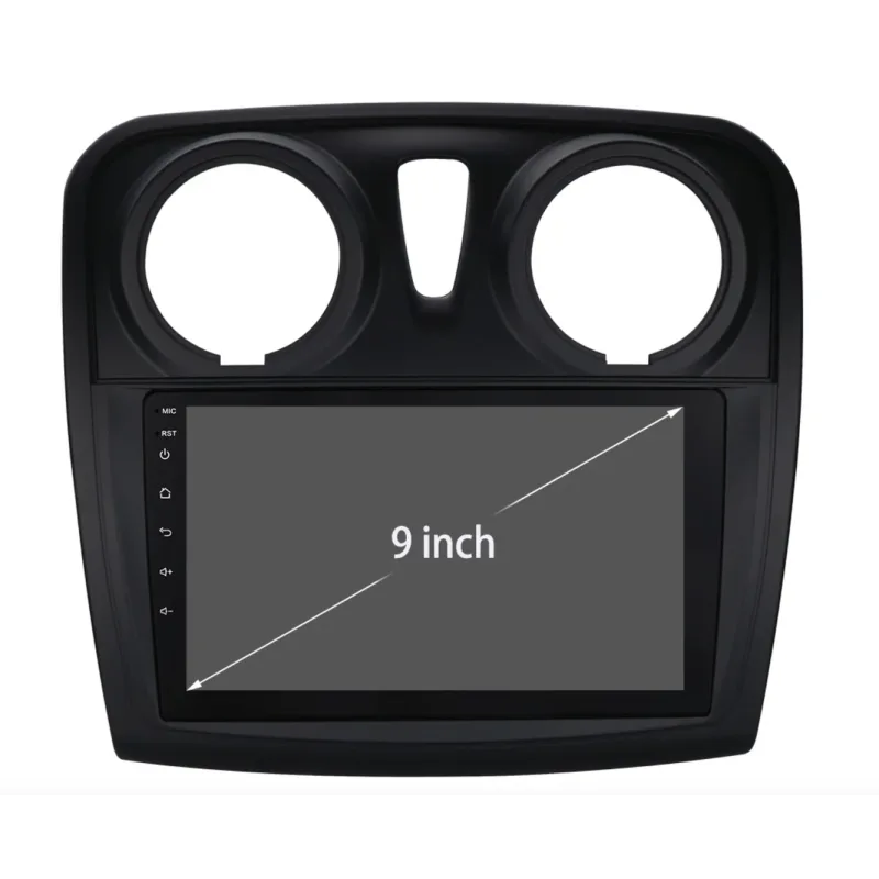 HIZPO KXRNSDR91 9" Android 13 Autorádio Dacia Logan 2, Sandero 2 Varianta: Rámeček typu B, Model: P9002CP (2+32GB) CHR1035_RAM2