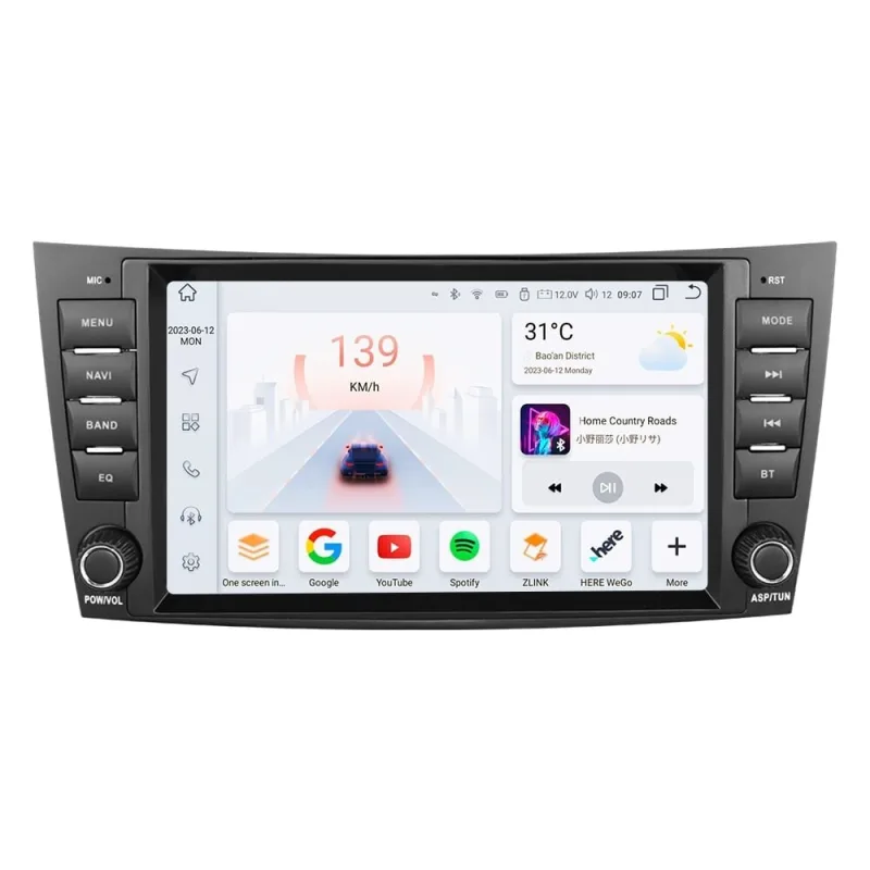 HIZPO BENZW21981 Autorádio 8“ Android 13 pro Mercedes-Benz E W211, G W463, CLK W209, CLS W219 Model: 6SBENZW21981P (6+64GB) CHR6SBENZ2198001P