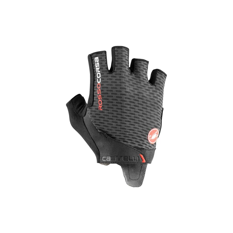 Cyklistické rukavice Castelli ROSSO CORSA PRO V GLOVE dark gray