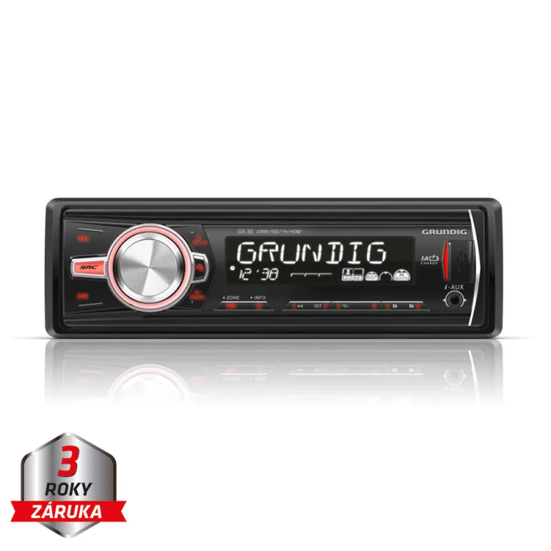 GRUNDIG autorádio bez mechaniky / USB / SD / AUX / odním.panel GX-30