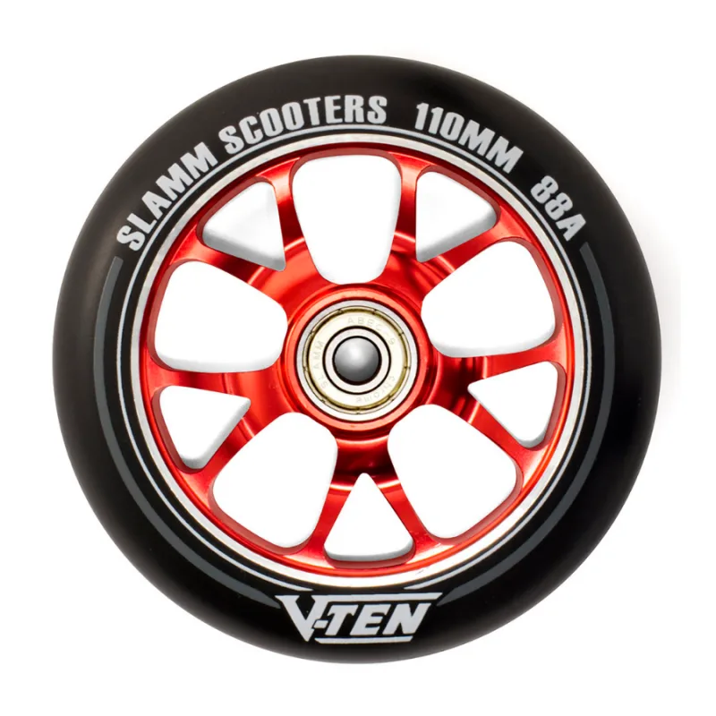 Slamm V-Ten II 110mm Wheels - Red